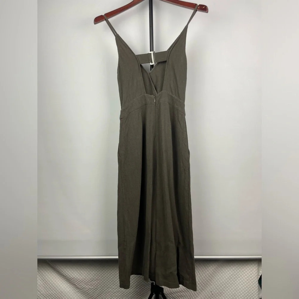 ASTR The Label Green Textured Cropped Wide Leg Jumpsuit - Picture 4 of 10